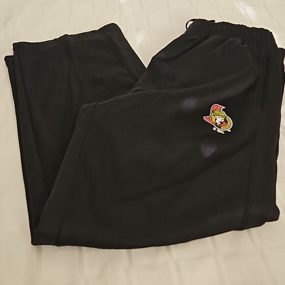 NHL Men's Hockey Ottawa Senators Logo Sweatpants Small Black - Picture 15 of 16